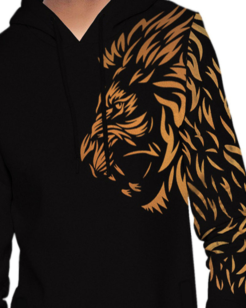 men black lion Printed Sweatshirt