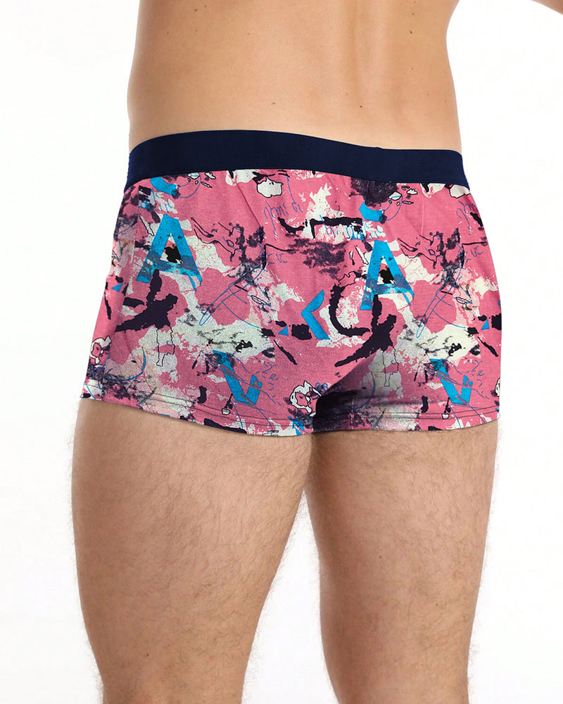 Men Printed Trunk / Pink