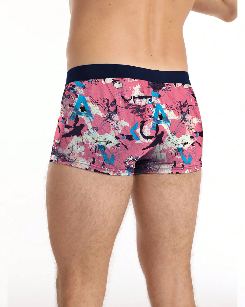 Men Printed Trunk / Pink