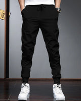 Tracksuit For Men Black Hooded Full Sleeve T-shirt / Black Trackpant