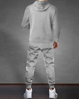 Tracksuit For Men Grey Hooded Full Sleeve T-shirt / Grey Trackpant