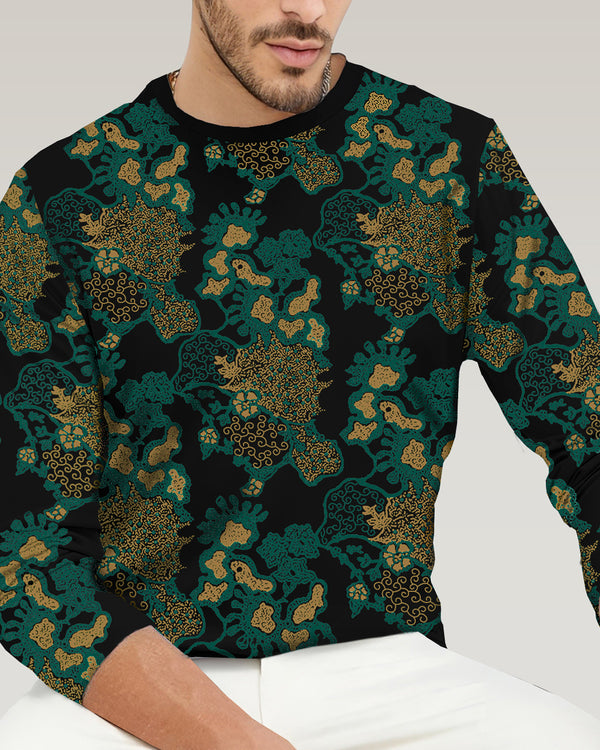 Camouflage Full Sleeve Printed T-shirt
