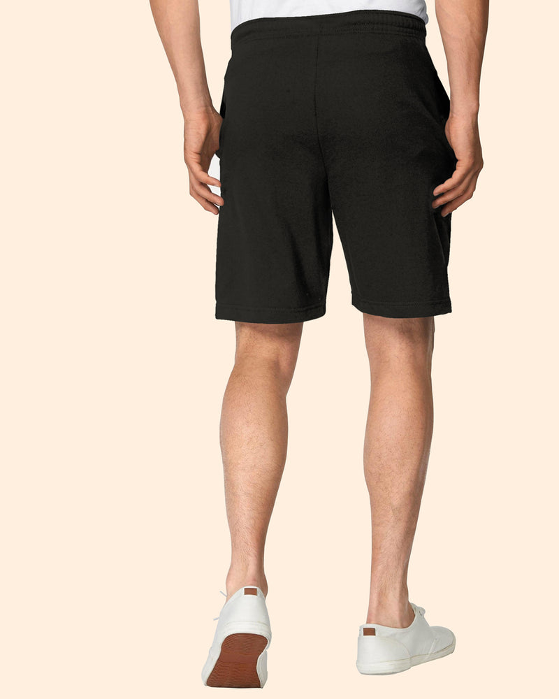 Men Black Printed Shorts