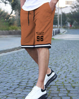 Men Brown Knee Length Sports Shorts