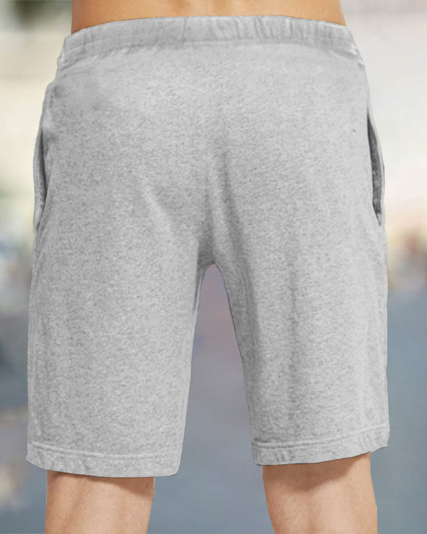 Men Solid Grey Running Shorts