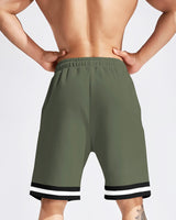 Men Olivegreen Knee Length Sports Shorts