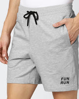 Men Grey Sports Running Shorts