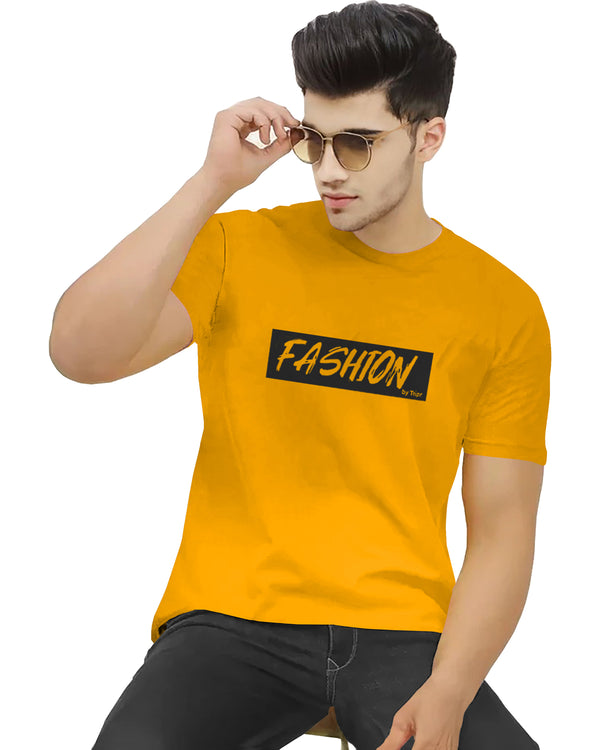 Half Sleeve Yellow T-Shirt