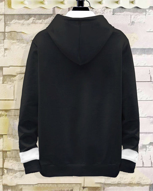 Black With White Hoodie