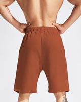 Men Colourblocked Multi-pocket Brown-Black Shorts