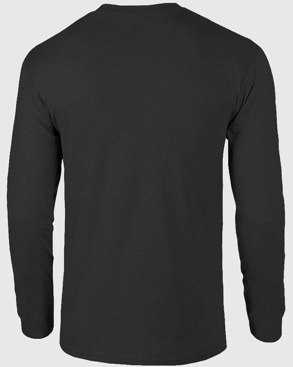 Heartbeat Print Full Sleeve Black Men's T-shirt