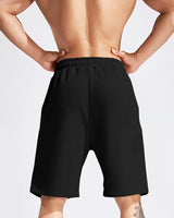 Men Flap-pocket Black Shorts