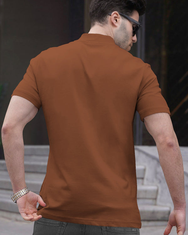 Brown Half Sleeve T-Shirt