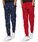 (Pack of 2) Printed Track Pant For Boys / Multicolour