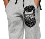 (Pack of 1) Kids Beard Printed Track Pant For / Grey