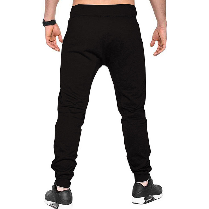 Printed Design Men Black Track Pants
