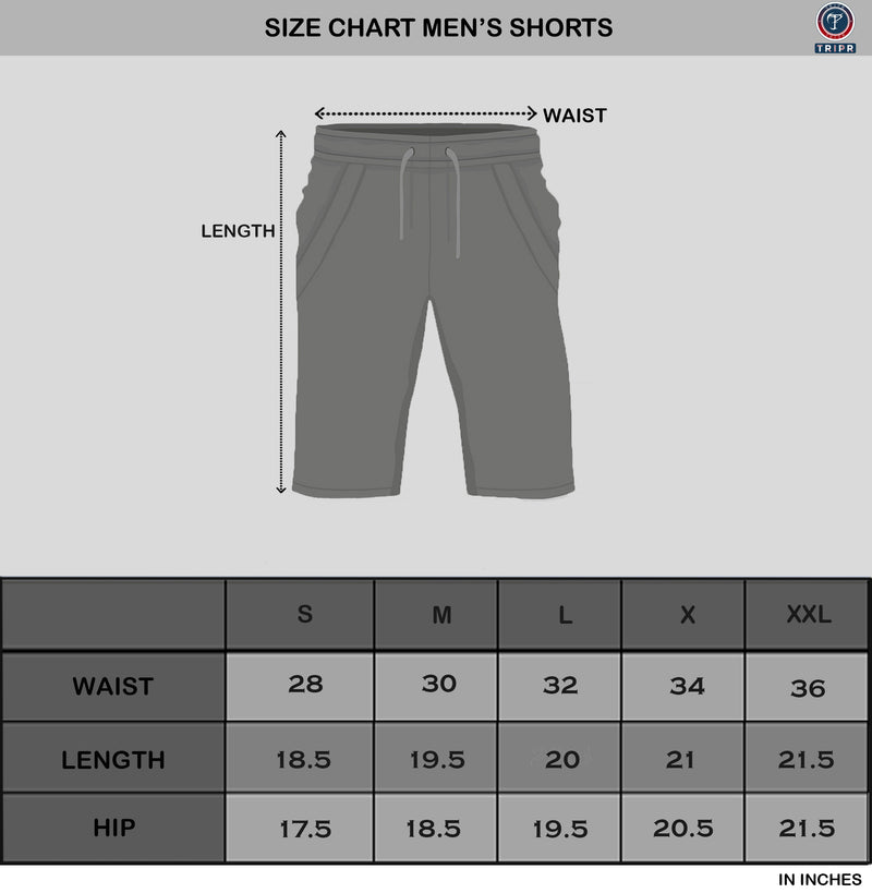 Beard Printed Men Dark Blue Grey Regular Shorts (pack of 2)