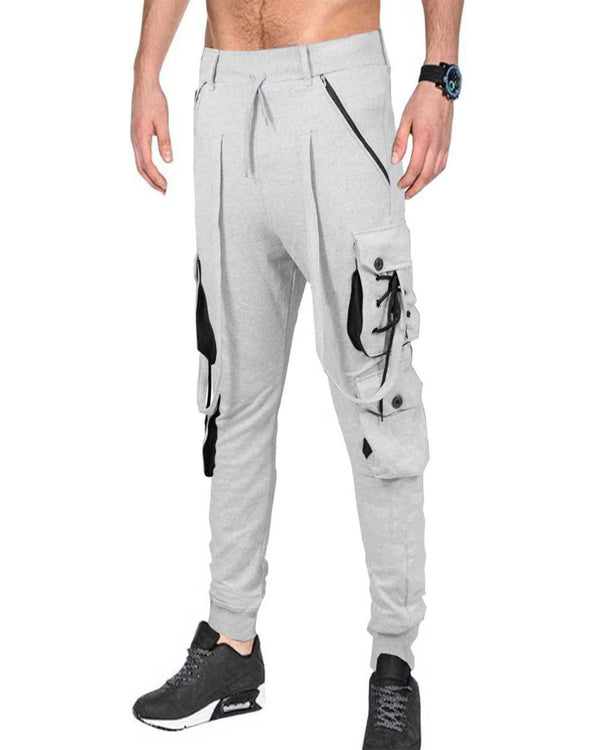 Men Grey Street Casual Fashion Jogger Pants