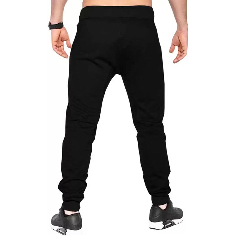 Solid Men Black Track Pant