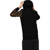 Kids Lion Printed Mask Sweatshirt / Black