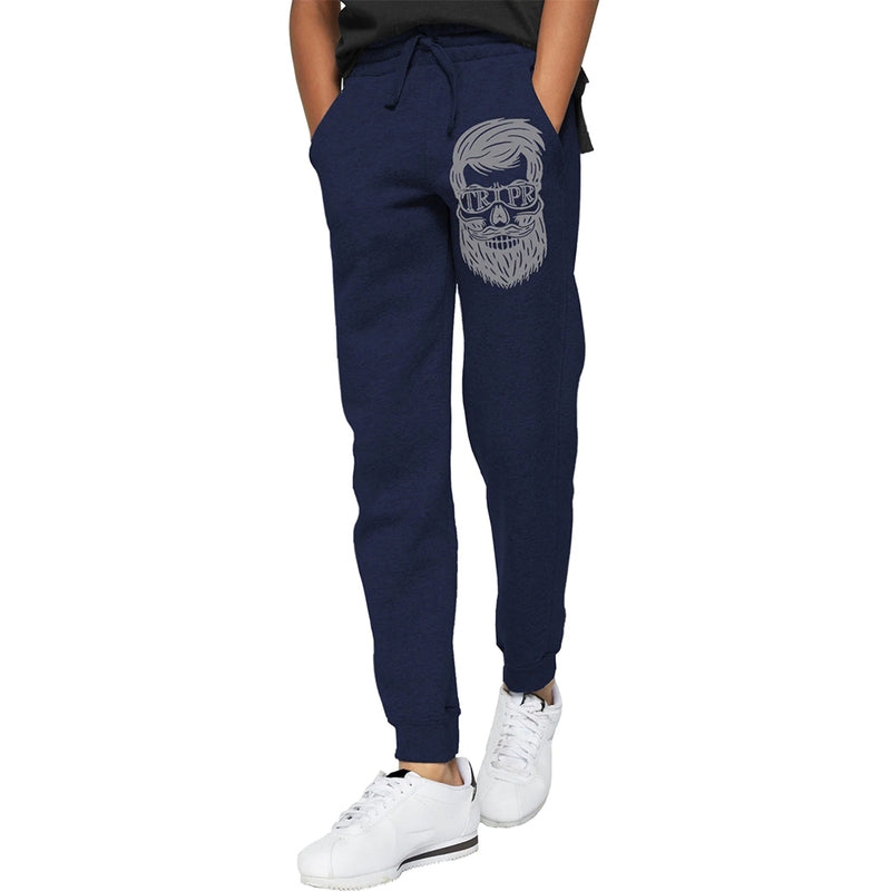 (Pack of 1) Kids Beard Printed Track Pant For / Navy Blue