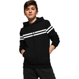 Kids Full Sleeve Colorblock Casual Jacket / Black