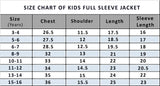 Kids Full Sleeve Colorblock Casual Jacket / Black